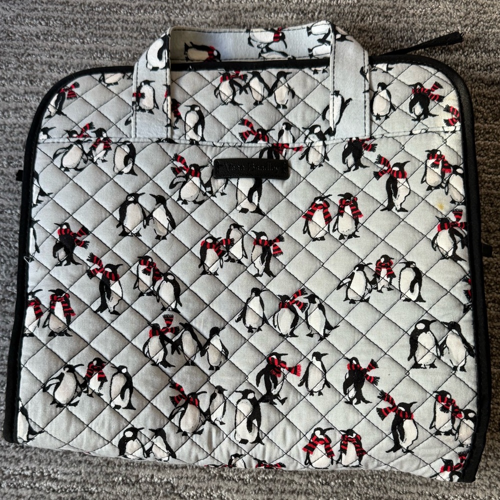 Vera Bradley penguin hanging travel toiletry bag